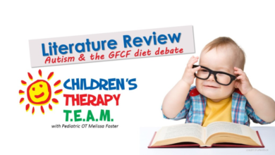 讨论自闭症儿童的GFCF 饮食的照片